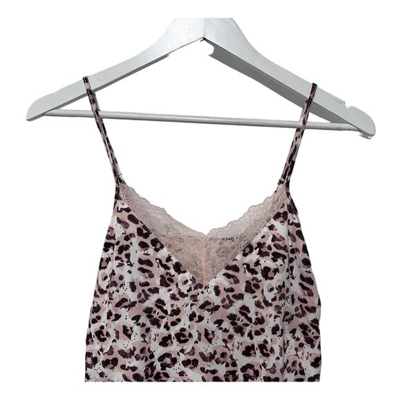 FLORA NIKROOZ WOMENS SMALL PINK ANIMAL PRINTED CAMI PAJAMA TOP ONLY NEW! - Picture 4 of 11